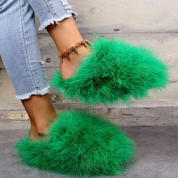 slippers plush slippers female feather slippers home keep warm luxury shoes autumn winter fashion outdoor fur slides women flip flops 230213, Black
slippers plush slippers female feather slippers home keep warm luxury shoes autumn winter fashion outdoor fur slides women flip flops 230213, Black