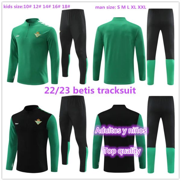 2022 2023 real betis soccer kids tracksuit joaquin b .iglesias camiseta juanmi canales fekir 22 23 football training suit man child se, Black
2022 2023 real betis soccer kids tracksuit joaquin b .iglesias camiseta juanmi canales fekir 22 23 football training suit man child se, Black