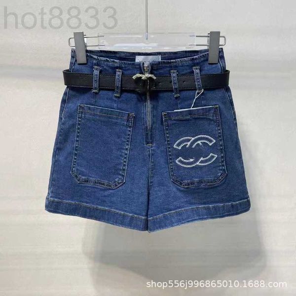 women's shorts designer long zipper embroidery blue slim denim women b3i3, White;black
women's shorts designer long zipper embroidery blue slim denim women b3i3, White;black