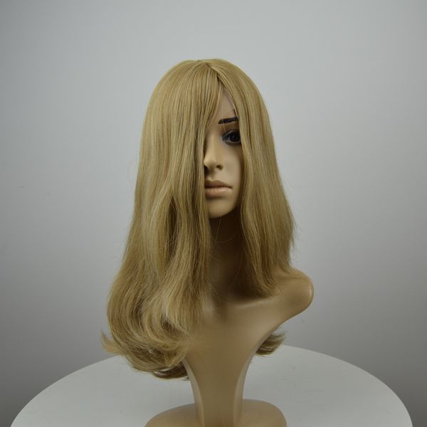 20 inch 14hls16# kosher wig blonde jewish wigs with highlights big layer 140% density silk vietnamese european virgin hair sheitles, Black;brown
20 inch 14hls16# kosher wig blonde jewish wigs with highlights big layer 140% density silk vietnamese european virgin hair sheitles, Black;brown