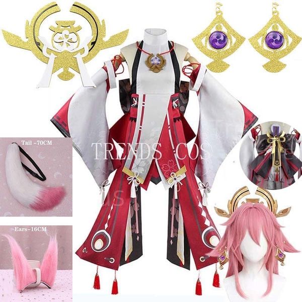 theme costume genshin impact yae miko cosplay costume guuji yae fancy outfits guuji full set guuji yae dress wig headwear ears tail game sui, Black;red
theme costume genshin impact yae miko cosplay costume guuji yae fancy outfits guuji full set guuji yae dress wig headwear ears tail game sui, Black;red