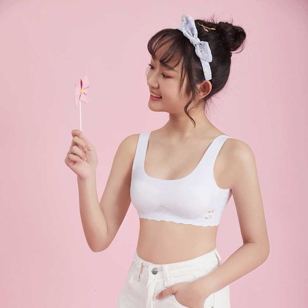 bra set lingerie traceless girls' underwear small vest in the development stage anti-light ice silk latex for junior and senior high sc, Red;black
bra set lingerie traceless girls' underwear small vest in the development stage anti-light ice silk latex for junior and senior high sc, Red;black