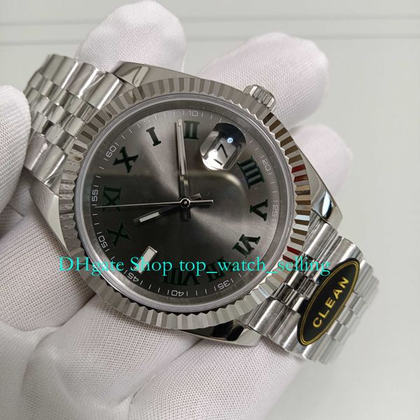 5 color 904l steel cal.3235 movement watch for men's 41mm luminous wimbledon dial fluted bezel blue bracelet folding clasp clean mechan, Slivery;black
5 color 904l steel cal.3235 movement watch for men's 41mm luminous wimbledon dial fluted bezel blue bracelet folding clasp clean mechan, Slivery;black
