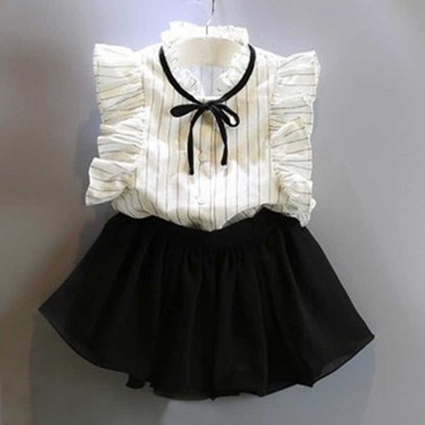 clothing children summer clothes sets fashion girls casual sleeveless white shirt and black shorts suits kids baby cute bow outfits
clothing children summer clothes sets fashion girls casual sleeveless white shirt and black shorts suits kids baby cute bow outfits