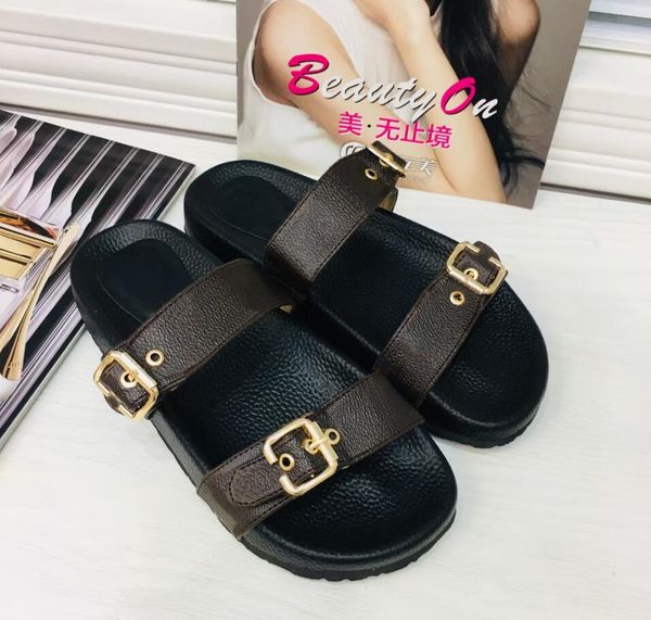 classic fashion slippers bom dia flat mule 1a3r5m cool effortlessly stylish slides 2 straps with adjusted gold buckles women summer slippers, Black
classic fashion slippers bom dia flat mule 1a3r5m cool effortlessly stylish slides 2 straps with adjusted gold buckles women summer slippers, Black