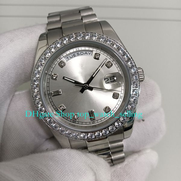 2 color with box 18k yellow gold watch for men's 40mm silver dial diamond bezel bracelet asia 2813 movement mechanical mens men wristwa, Slivery;golden
2 color with box 18k yellow gold watch for men's 40mm silver dial diamond bezel bracelet asia 2813 movement mechanical mens men wristwa, Slivery;golden