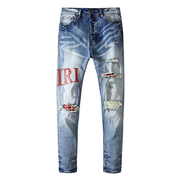 men's jeans amirs designer fashion pants cool stylish leisure ripped brand light blue paint printed versatile patch elastic straight r0
men's jeans amirs designer fashion pants cool stylish leisure ripped brand light blue paint printed versatile patch elastic straight r0