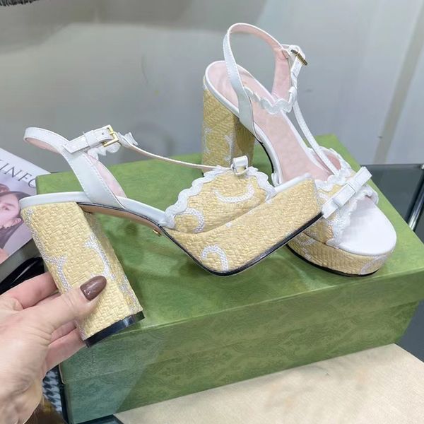 womens sandals lace decorative ankle strap phenanthrene woven designer classic 12cm high heel thick platform dinner shoes 35-41 with box, Black
womens sandals lace decorative ankle strap phenanthrene woven designer classic 12cm high heel thick platform dinner shoes 35-41 with box, Black