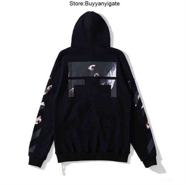 2022 new fashion mens loose offs hoodies brand classic sweatshirts hoodie cotton pullover long sleeved back oil paint arrow x 21v7, Black
2022 new fashion mens loose offs hoodies brand classic sweatshirts hoodie cotton pullover long sleeved back oil paint arrow x 21v7, Black