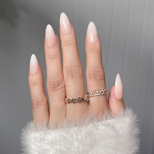false nails 24pcs almond fake gradient simple french daisy flower design manicure detachable full cover press on 230214, Red;gold
false nails 24pcs almond fake gradient simple french daisy flower design manicure detachable full cover press on 230214, Red;gold