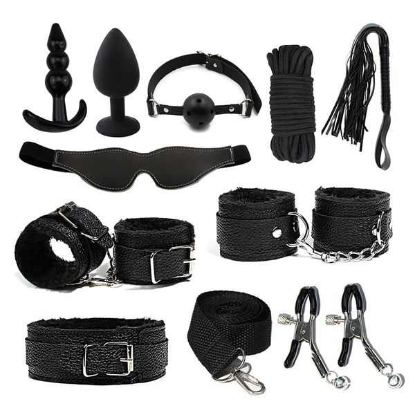 set toys for women couples shop erotic accessories bondage equipment toys for adults 18 bondage gear handcuffs, Black;white
set toys for women couples shop erotic accessories bondage equipment toys for adults 18 bondage gear handcuffs, Black;white