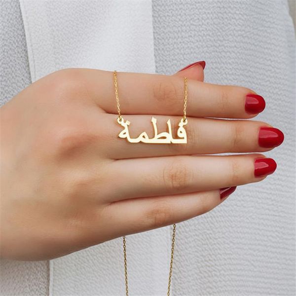 pendant necklaces dodoai arabic custom name font letter customized fashion stainless steel not fade 230214, Silver
pendant necklaces dodoai arabic custom name font letter customized fashion stainless steel not fade 230214, Silver