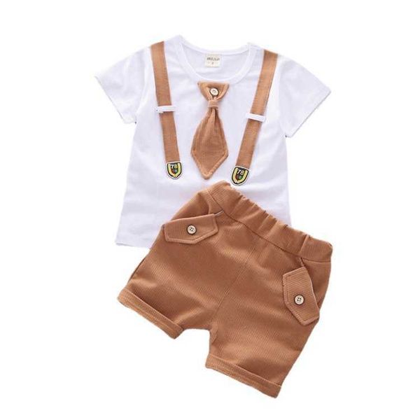 clothing sets chil1en's wear chil1en's suit men's and women's chil1en's gentleman's tie t-shirt short sleeve s, White 
clothing sets chil1en's wear chil1en's suit men's and women's chil1en's gentleman's tie t-shirt short sleeve s, White