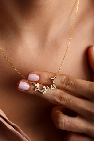 pendant necklaces nokmit custom arabic name birthstone cubic chain personalized with crystal girl 230214, Silver
pendant necklaces nokmit custom arabic name birthstone cubic chain personalized with crystal girl 230214, Silver