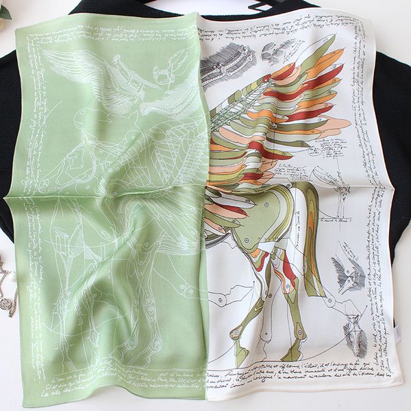 new pegasus printing versatile decorative plain satin scarf small square scarf mulberry silk sunscreen scarf, Blue;gray
new pegasus printing versatile decorative plain satin scarf small square scarf mulberry silk sunscreen scarf, Blue;gray