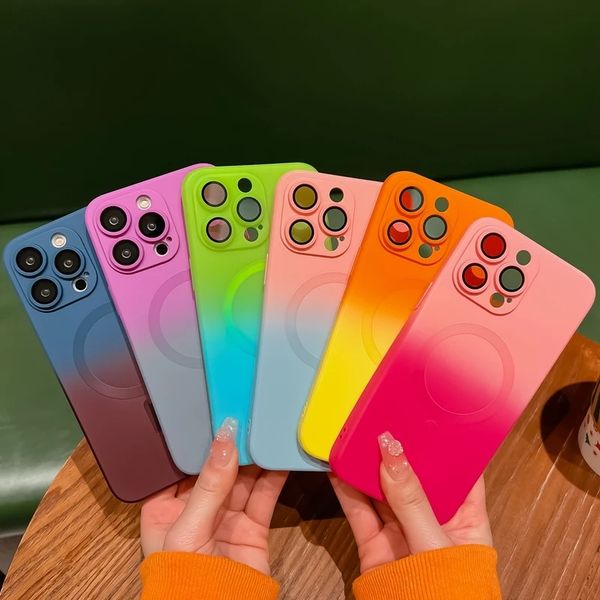 luxury magsafe wireless charge matte case for iphone 11 12 13 14 pro max 14 plus soft magnetic bumper gradient color back cover
luxury magsafe wireless charge matte case for iphone 11 12 13 14 pro max 14 plus soft magnetic bumper gradient color back cover