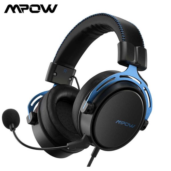 Image of Headsets MpowSoulsens Air SE Gaming Headset 35mm Wired Headset 3D Sound Gaming Headset With Noise Canceling Mic for PC Switch Gamer J230214