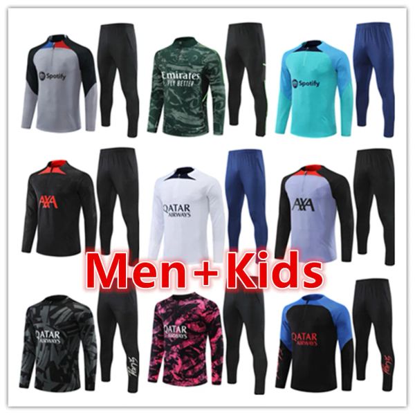 22 23 psgs men and kids soccer tracksuit jersey maillot set 2022 2023 messis mbappe mens football jerseys training tracksuits jacket chandal, Black
22 23 psgs men and kids soccer tracksuit jersey maillot set 2022 2023 messis mbappe mens football jerseys training tracksuits jacket chandal, Black