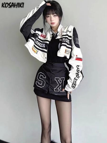 two piece dress kosahiki streetwear letter printed women jackets zip up detachable gothic punk y2k autumn ladies clothes vintage graphic 90s, White
two piece dress kosahiki streetwear letter printed women jackets zip up detachable gothic punk y2k autumn ladies clothes vintage graphic 90s, White