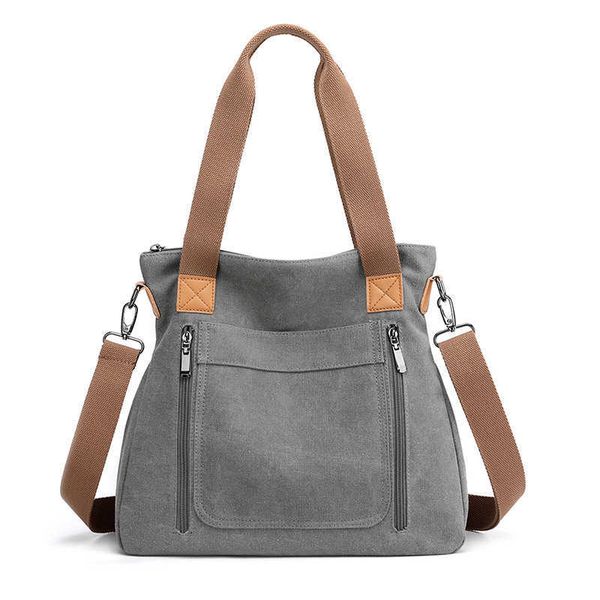shoulder bags women's canvas choulder bag casual fashion large capacity cross-body bag g230210
shoulder bags women's canvas choulder bag casual fashion large capacity cross-body bag g230210