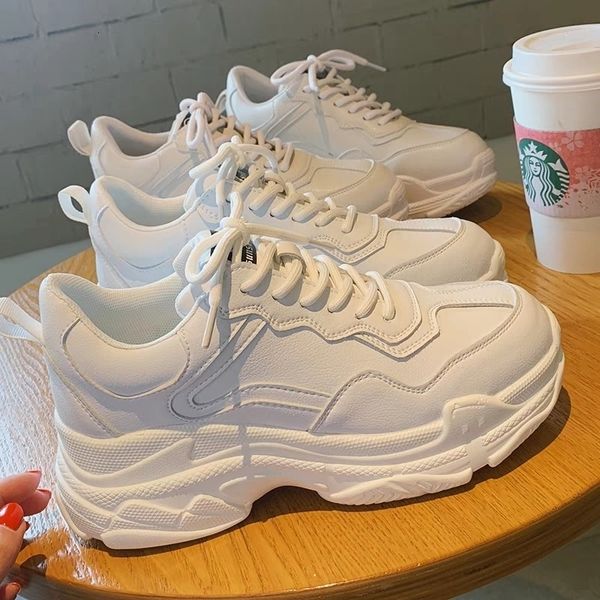 dress shoes white women shoes chunky sneakers for women lace-up white vulcanize shoes casual fashion dad shoes platform sneakers basket 2302, Black
dress shoes white women shoes chunky sneakers for women lace-up white vulcanize shoes casual fashion dad shoes platform sneakers basket 2302, Black