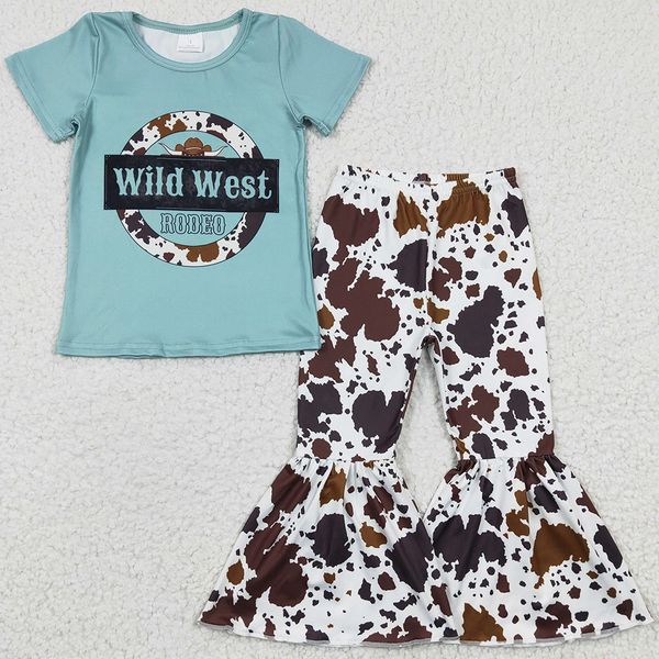 wholesale baby girl clothes children set wild west rodeo fashion toddler girls clothes cow print short sleeve bell pants sets boutique kids, White
wholesale baby girl clothes children set wild west rodeo fashion toddler girls clothes cow print short sleeve bell pants sets boutique kids, White
