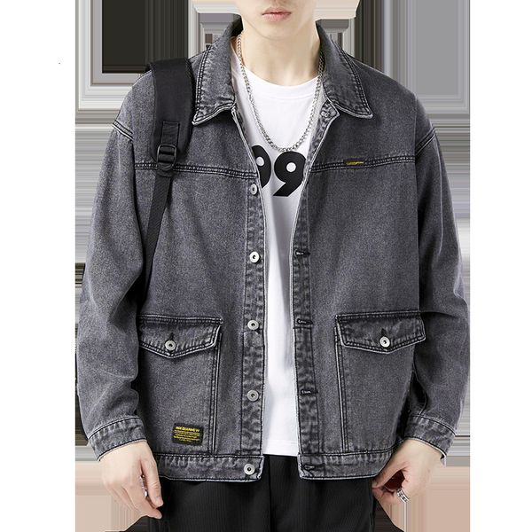 men's jackets spring autumn denim casual solid color lapel single breasted jeans jacket slim fit cotton outwear 230213, Black;brown
men's jackets spring autumn denim casual solid color lapel single breasted jeans jacket slim fit cotton outwear 230213, Black;brown