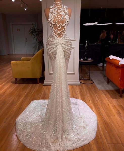 luxury mermaid wedding dresses sleeveless high neck sparkly beaded pearls sequins appliques hollow 3d lace bridal gowns plus size vestido de, White
luxury mermaid wedding dresses sleeveless high neck sparkly beaded pearls sequins appliques hollow 3d lace bridal gowns plus size vestido de, White