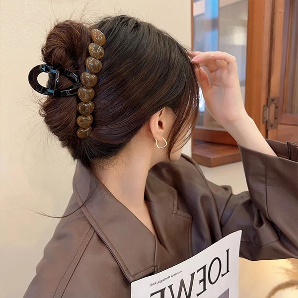 hair clips fashion jelly love hairpin for woman head after autumn and winter grasping shark clip mesh hair crab headwear hair accessories, Golden;silver
hair clips fashion jelly love hairpin for woman head after autumn and winter grasping shark clip mesh hair crab headwear hair accessories, Golden;silver