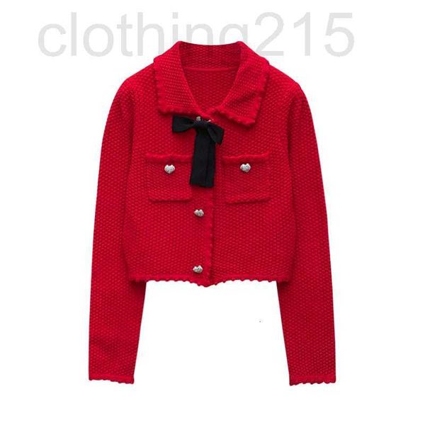 women's knits & tees designer sp red 2023 new polo collar new year's short knitted cardigan wool sweater coat women hgfk, White
women's knits & tees designer sp red 2023 new polo collar new year's short knitted cardigan wool sweater coat women hgfk, White