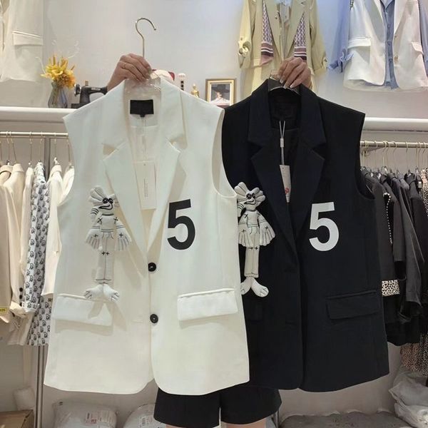 womens vests m4xl large size women suit coat spring summer allmatch loose singlebreasted sleeveless casual waistcoat 230214, Black;white
womens vests m4xl large size women suit coat spring summer allmatch loose singlebreasted sleeveless casual waistcoat 230214, Black;white
