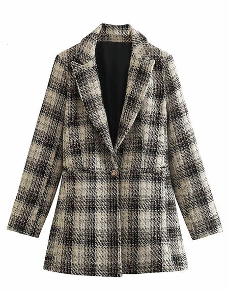 women's two piece pants women jacket fashion single buckle tweed check blazer coat vintage long sleeve pockets female outerwear shorts, White
women's two piece pants women jacket fashion single buckle tweed check blazer coat vintage long sleeve pockets female outerwear shorts, White