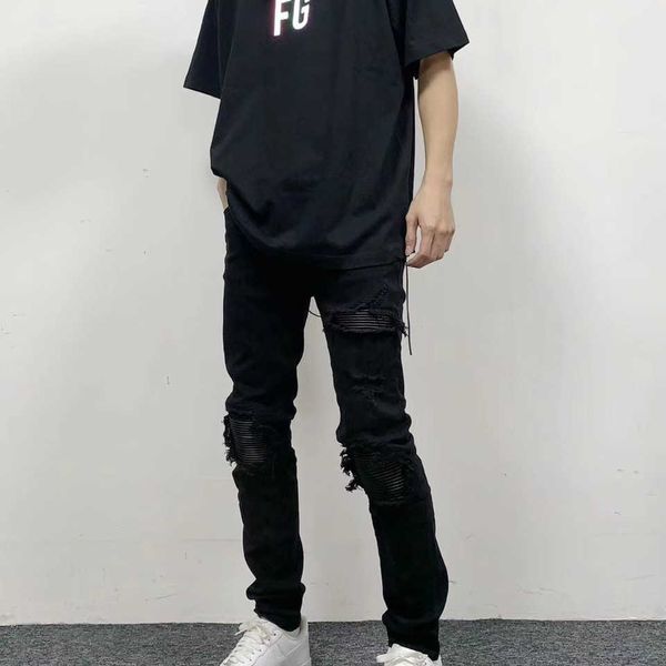 men's jeans amirs designer fashion pants cool stylish leisure ripped brand black leather high street youth elastic slim zu4x, Blue
men's jeans amirs designer fashion pants cool stylish leisure ripped brand black leather high street youth elastic slim zu4x, Blue