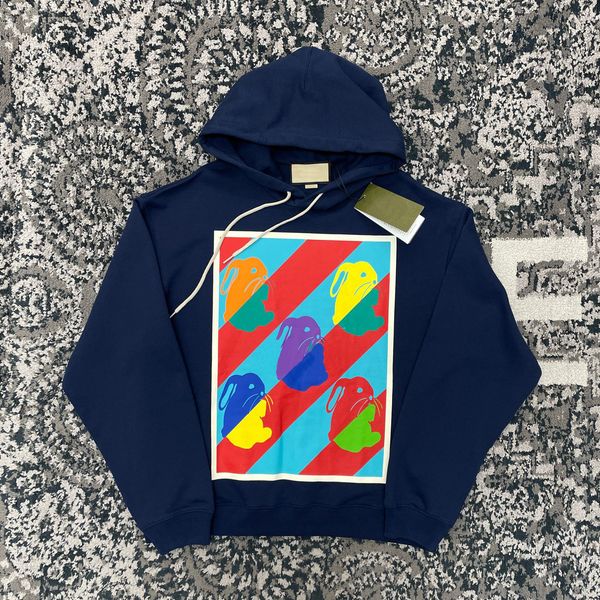 spring 2023 designer hoodie fashion rabbit print design european size luxury casual baggy man's hoodies, Black
spring 2023 designer hoodie fashion rabbit print design european size luxury casual baggy man's hoodies, Black