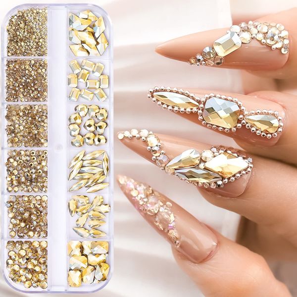 nail art decorations 920pcs champagne rhinestones for s gold bling jewelry flat back mixed sizes golddiamond gem stone 230214, Silver;gold
nail art decorations 920pcs champagne rhinestones for s gold bling jewelry flat back mixed sizes golddiamond gem stone 230214, Silver;gold