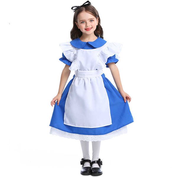 dark blue new performance for girls' halloween princess dress alice wonderland maid, Black;red
dark blue new performance for girls' halloween princess dress alice wonderland maid, Black;red