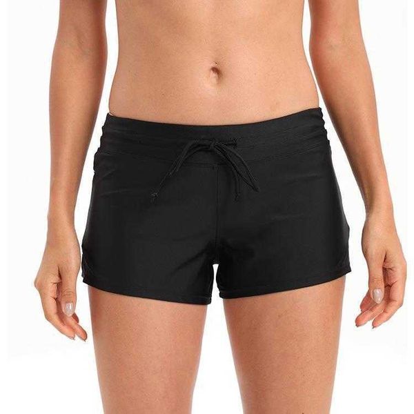 swimming trunks womens boxer one piece swimsuit plus size swimwear, White;black
swimming trunks womens boxer one piece swimsuit plus size swimwear, White;black