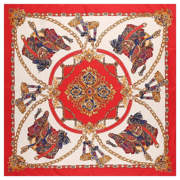 scarves luxury brand design saddle chain square scarf 130cm twill silk scarf women kerchief scarves for ladies summer shawl szalik 230215, Blue;gray
scarves luxury brand design saddle chain square scarf 130cm twill silk scarf women kerchief scarves for ladies summer shawl szalik 230215, Blue;gray