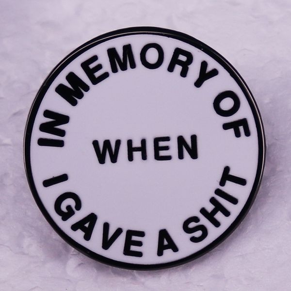 in memory of when i gave a shit pin cute anime movies games hard enamel pins collect metal cartoon brooch backpack hat bag collar lapel badg, Blue
in memory of when i gave a shit pin cute anime movies games hard enamel pins collect metal cartoon brooch backpack hat bag collar lapel badg, Blue