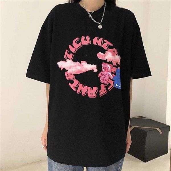women's t-shirt harajuku retro letter printing loose american street halfsleeved tshirt women shortsleeved casual shirt oversized tshir, White
women's t-shirt harajuku retro letter printing loose american street halfsleeved tshirt women shortsleeved casual shirt oversized tshir, White