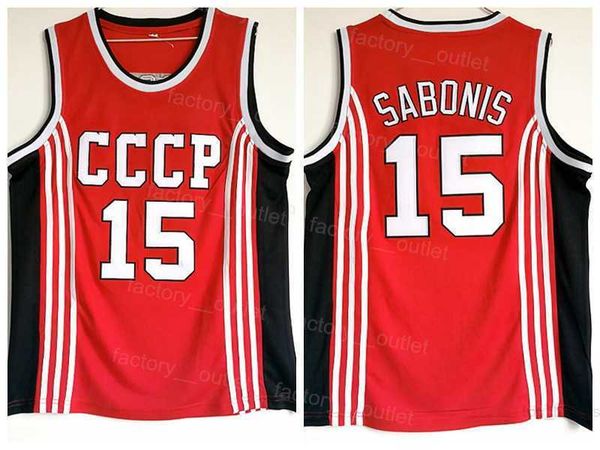 men cccp team russia basketball 15 arvydas sabonis jersey color red breathable for sport fans pure cotton embroidery and sewing excellent qu, Black
men cccp team russia basketball 15 arvydas sabonis jersey color red breathable for sport fans pure cotton embroidery and sewing excellent qu, Black