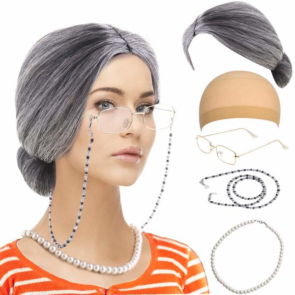 eyeglasses chains old lady costume setgrandmother wihte grey wig wig caps madea granny glasses eyeglass retainer chain pearl necklace 230214
eyeglasses chains old lady costume setgrandmother wihte grey wig wig caps madea granny glasses eyeglass retainer chain pearl necklace 230214