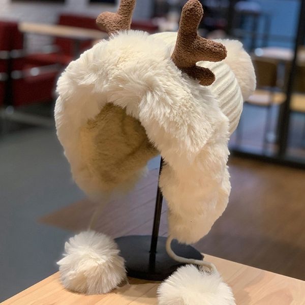 beanieskull caps winter beanie hat for women warm lined pompoms antler earflap cute skull cap outdoor ice skating biking xmas gift 230215, Blue;gray
beanieskull caps winter beanie hat for women warm lined pompoms antler earflap cute skull cap outdoor ice skating biking xmas gift 230215, Blue;gray