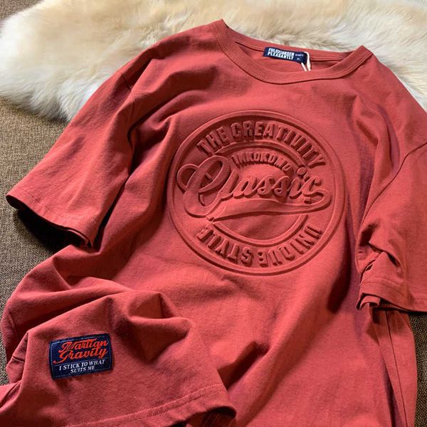 women's t-shirt retro shortsleeved tshirt women 2021 summer new american khaki loose round neck embroidery men and women shirt half sle, White
women's t-shirt retro shortsleeved tshirt women 2021 summer new american khaki loose round neck embroidery men and women shirt half sle, White