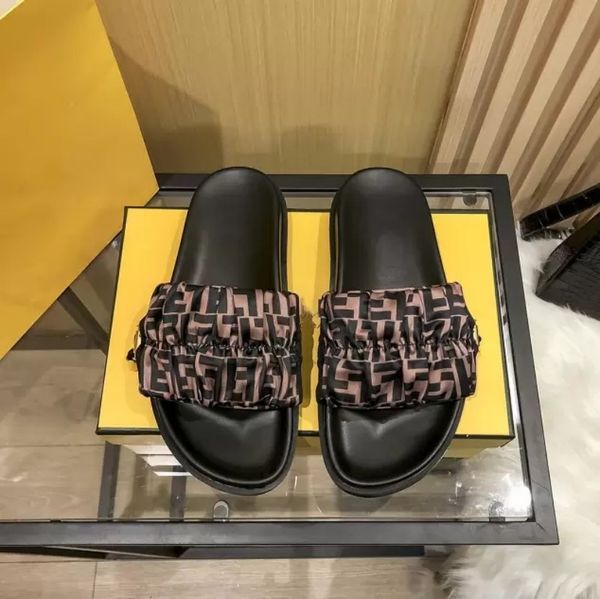 summer f feel slippers designer letter print womens brown satin sandals silk scarf fabric comfortable soft flat slipper beach shoes sandal l, Black
summer f feel slippers designer letter print womens brown satin sandals silk scarf fabric comfortable soft flat slipper beach shoes sandal l, Black