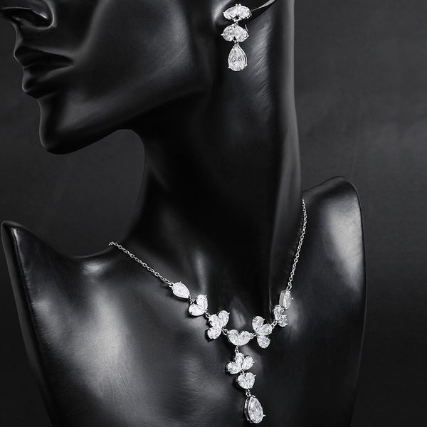 elegant bridal water drop crystal jewelry set for women wedding necklace earrings set prom accessories ladies party gift, Slivery;golden
elegant bridal water drop crystal jewelry set for women wedding necklace earrings set prom accessories ladies party gift, Slivery;golden