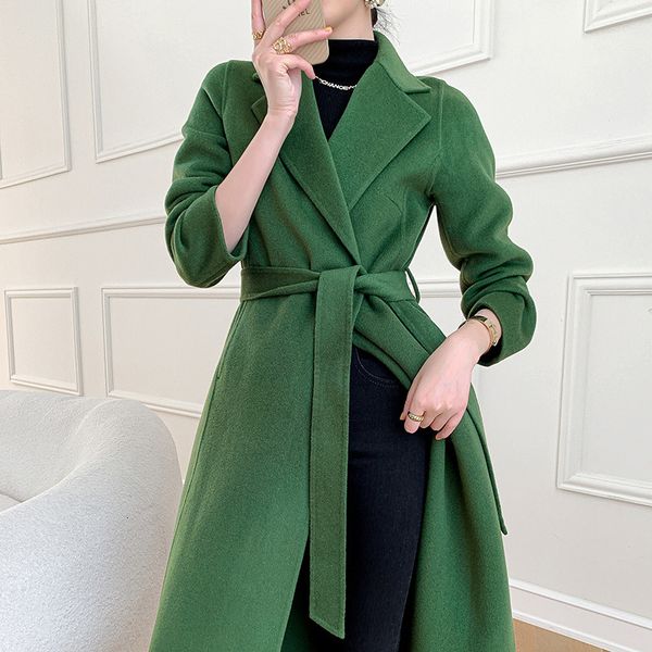 women's jackets brand doublesided female cashmere coat solid color long lengthen woolen winter wool cloak plus size 230215, Black;brown
women's jackets brand doublesided female cashmere coat solid color long lengthen woolen winter wool cloak plus size 230215, Black;brown