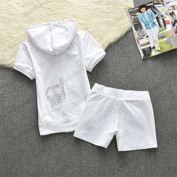 white two piece pants letters crown print short sleeve zipper match elastic waist slim shorts 5 colors casual joker women tracksuits summer
white two piece pants letters crown print short sleeve zipper match elastic waist slim shorts 5 colors casual joker women tracksuits summer