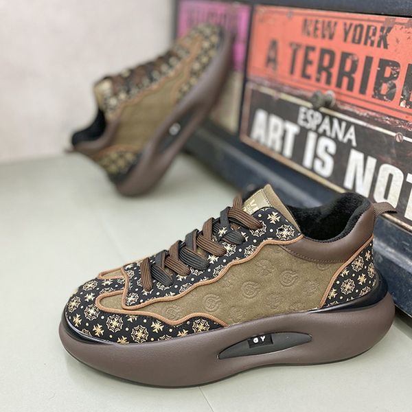 chunky sneakers men soft sole running shoes fashion casual microfiber leather breathable height increased platform board shoes, Black
chunky sneakers men soft sole running shoes fashion casual microfiber leather breathable height increased platform board shoes, Black