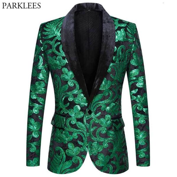 men's suits blazers shiny green floral sequin tuxedo blazers men one button shawl collar dress suit jacket party dinner wedding prom si, White;black
men's suits blazers shiny green floral sequin tuxedo blazers men one button shawl collar dress suit jacket party dinner wedding prom si, White;black